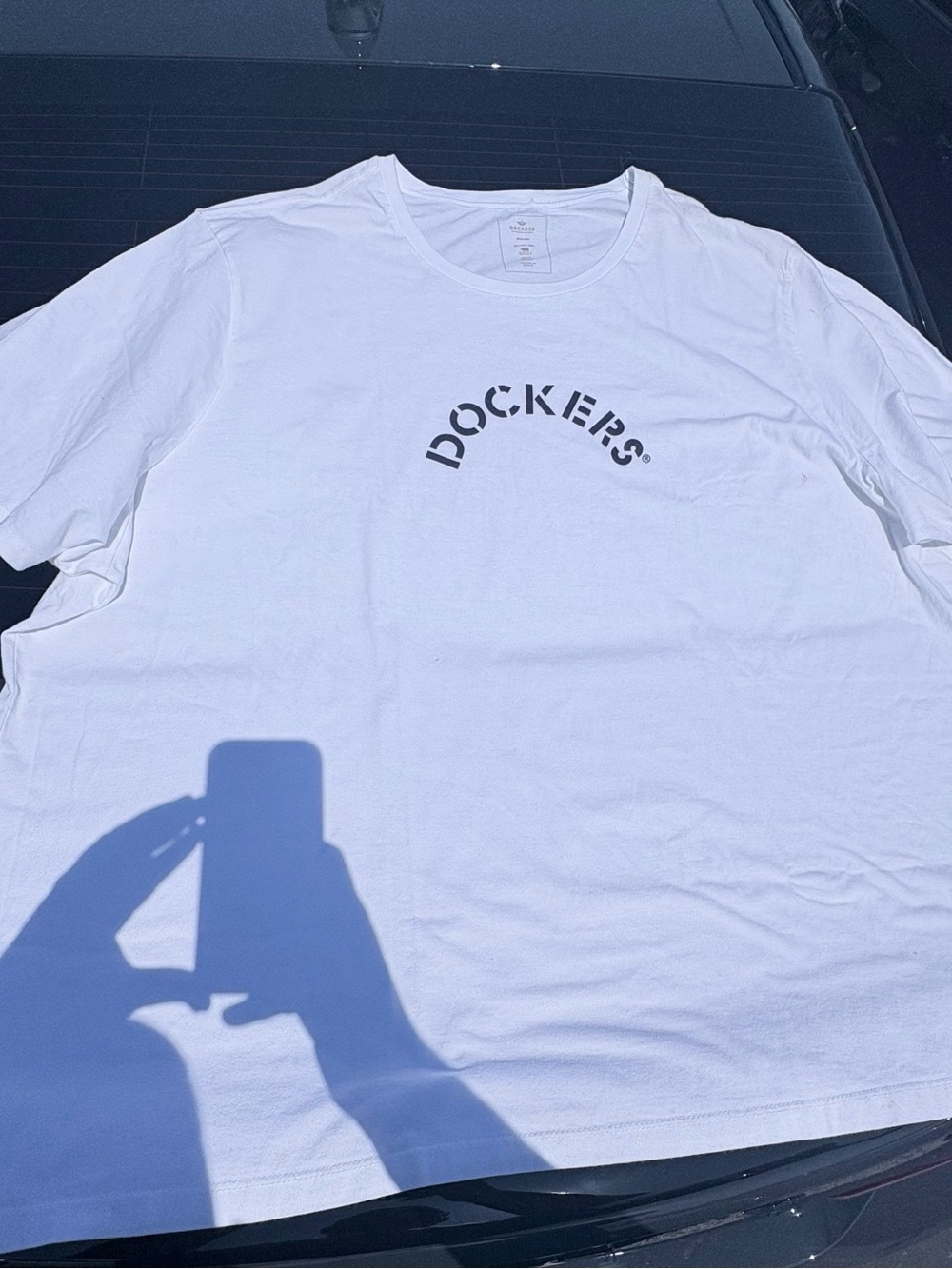 Dockers White Short Sleeve Logo Tee